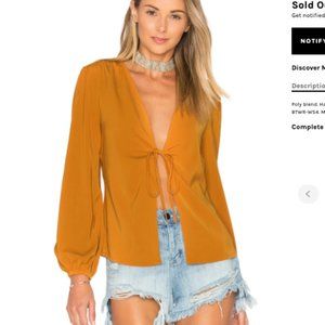 By the Way Meia Deep V Blouse from Revolve